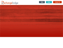 Tablet Screenshot of exchangelodge.com